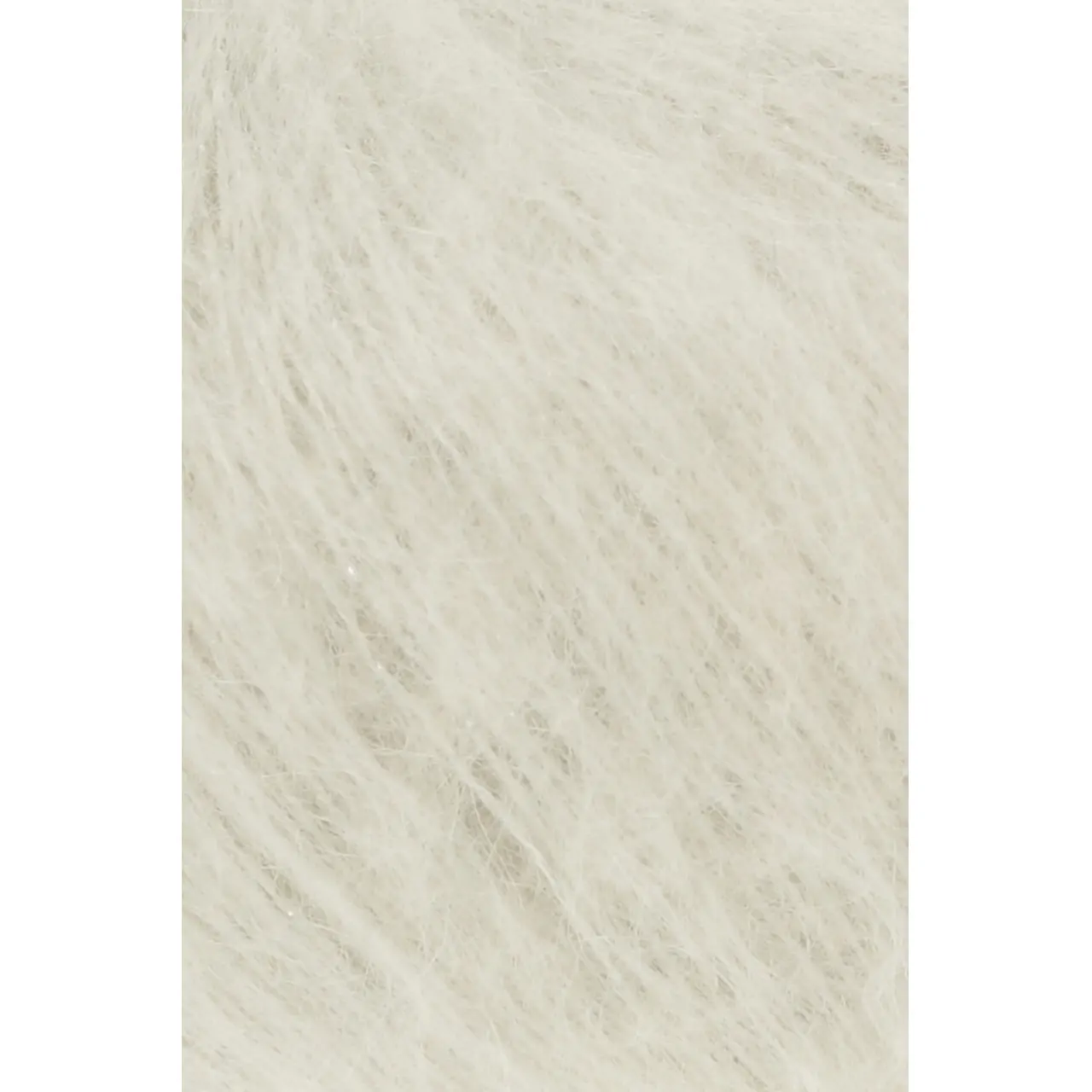 Mohair Luxe Lamé 94 Silber - Offwhite von Lang Yarns. Superkid-Mohair gemischt mit Seide - ein federleichtes Garn für modische Accessoires und mehr.