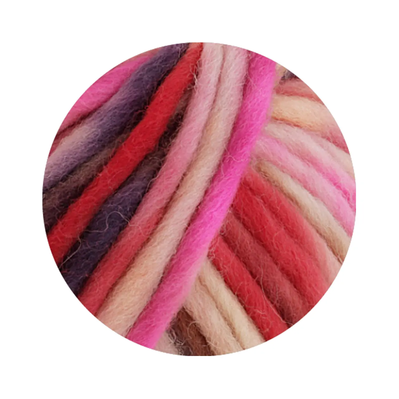 Confetti 17 Rosa/Pink/Fuchsia/Lachs/Grège/Pflaume von Lana Grossa. Fingerdickes Merino-Dochtgarn mit Sprenkeldruck