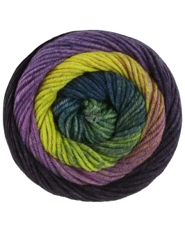 <span class="yarn-title">Cool Wool Big Color</span> <span class="yarn-color">4043 Grün/<wbr>Schwarzbraun/<wbr>Dunkelviolett/<wbr>Violett/<wbr>Gelb/<wbr>Blattgrün/<wbr>Dunkelpetrol</span>