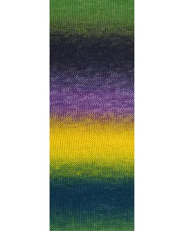 <span class="yarn-title">Cool Wool Big Color</span> <span class="yarn-color">4043 Grün/<wbr>Schwarzbraun/<wbr>Dunkelviolett/<wbr>Violett/<wbr>Gelb/<wbr>Blattgrün/<wbr>Dunkelpetrol</span>