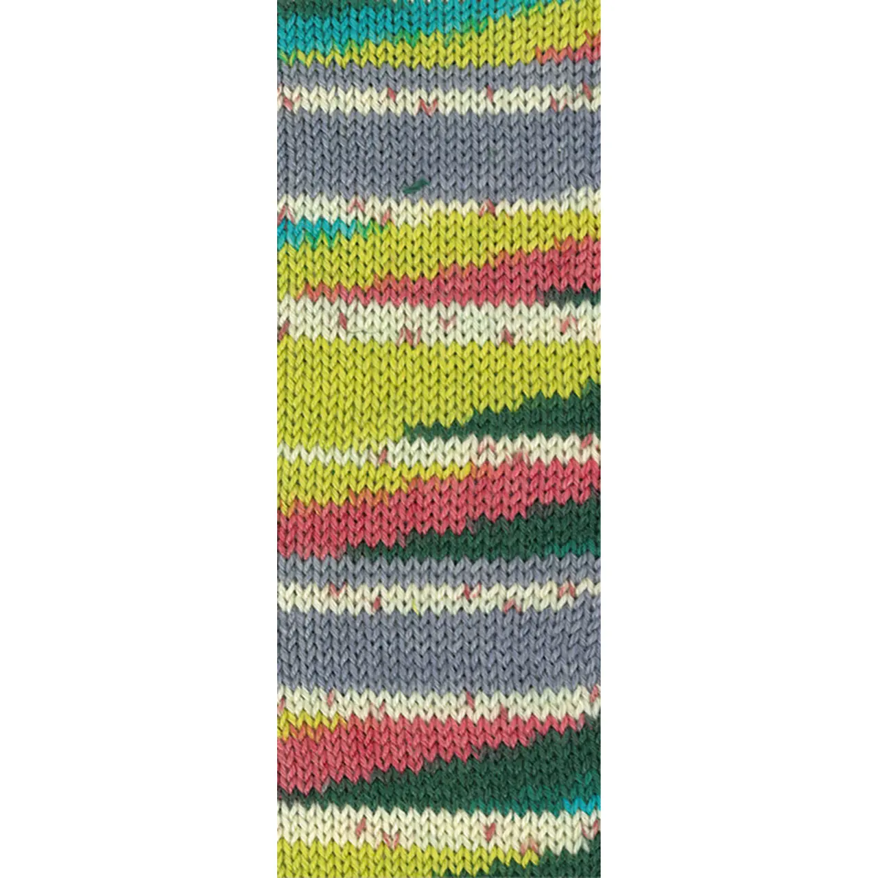 Meilenweit 6-Fach 150 Giappone 9704 Blaugrau/Creme/Rost/Pistazie/Tonrot/Dunkelgrün/Türkis von Lana Grossa. 6-fädiger Sockenklassiker waschmaschinenfest