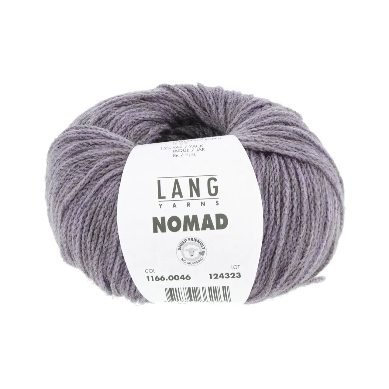 Nomad 46 Flieder von Lang Yarns. Inspiriert durch die nomadischen Traditionen der Yak-Haltung sowie die mobile Natur und reiche Geschichte des Strickens und Häkelns verkörpert NOMAD den Geist von Bewegung und Kreativität. Genau wie Nomaden ihr Leben mit sich tragen können Sie als Strickerin und Häklerin NOMAD überallhin mitnehmen und zeitlose Stücke schaffen die von Tradition und Abenteuer erzählen.