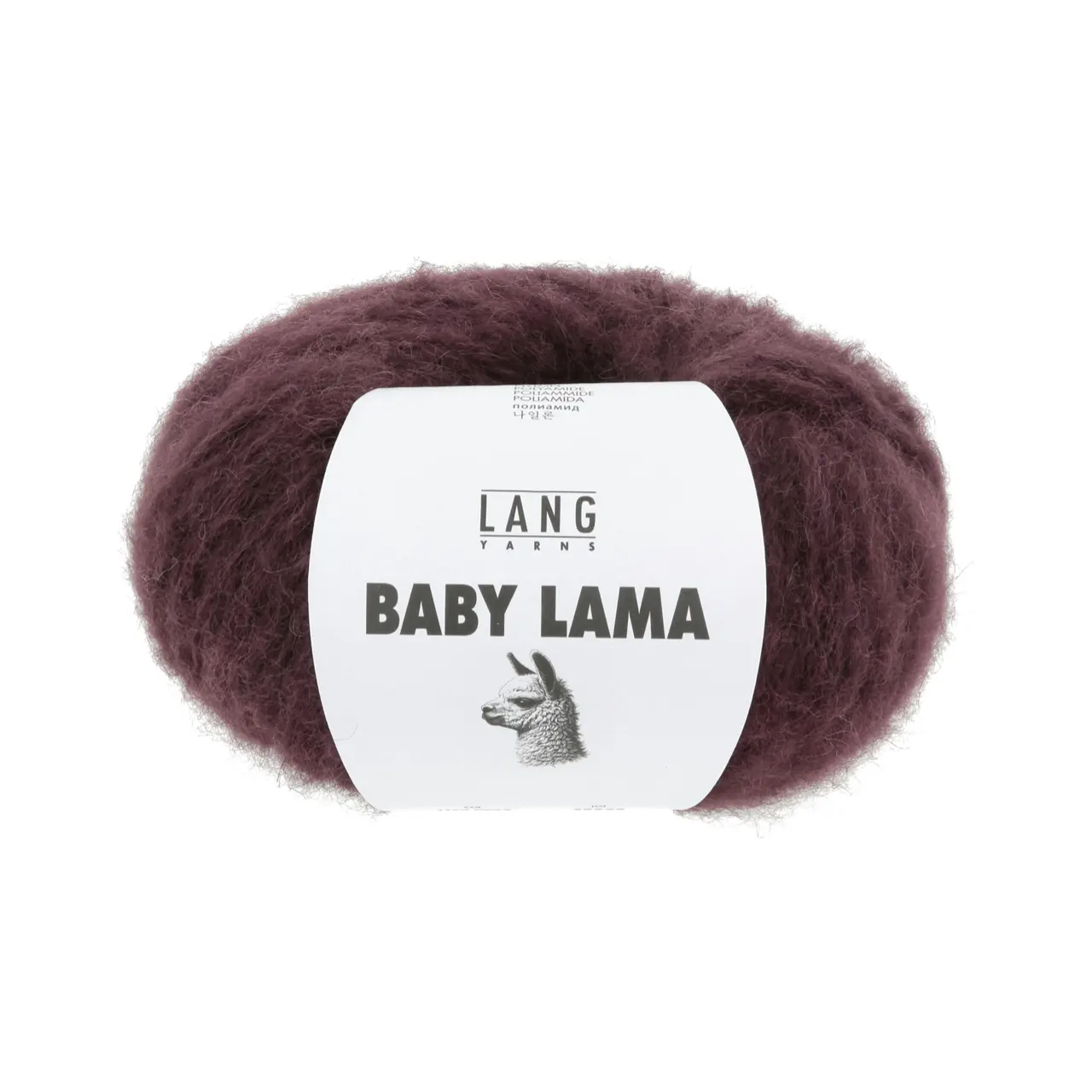 Baby Lama 62 Weinrot von Lang Yarns. Die butterweichen Fasern welche wir für BABY LAMA verwenden machen das Garn besonders sanft - selbst für Menschen mit empfindlicher Haut und Unverträglichkeiten. Verglichen mit anderen Edelfasern wie Alpaka oder Kaschmir kann Lama in seiner Langlebigkeit absolut mithalten und bietet zusätzlich noch außergewöhnliche Formstabilität. Mit seinem natürlichen Glanz verleiht BABY LAMA jedem Projekt eine dezente Eleganz während die hohlen und halbhohlen