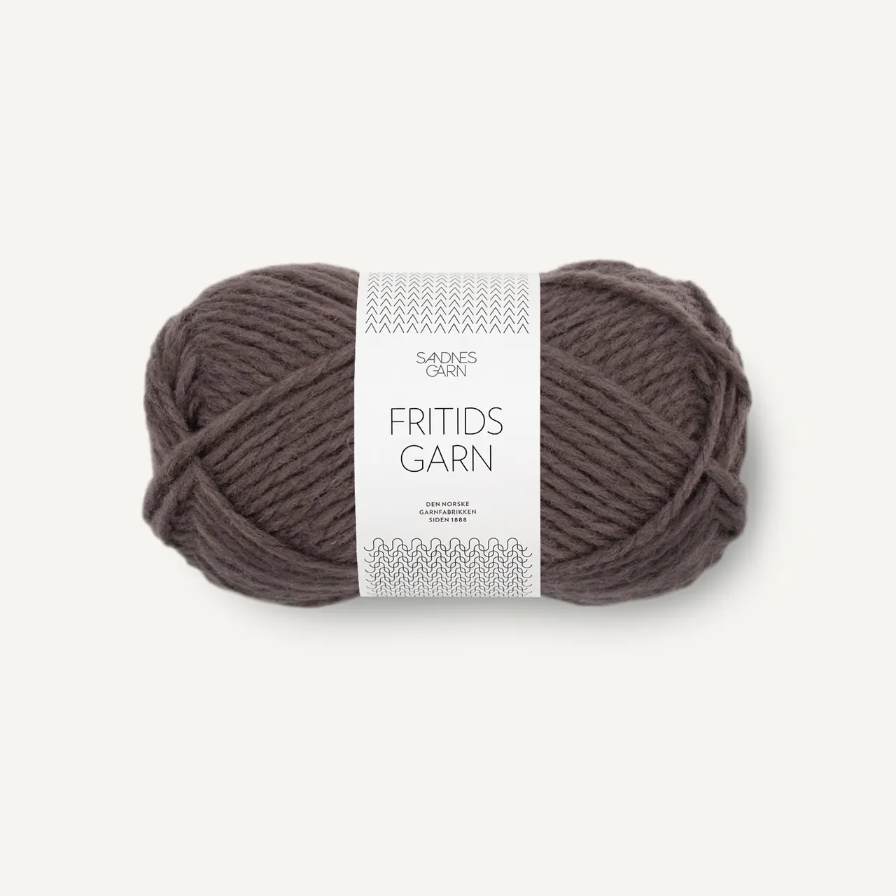 Fritidsgarn 3880 Mørk Sjokolade von Sandnes Garn. Das Stricken und Filzen mit diesem Garn ist ein Kinderspiel.