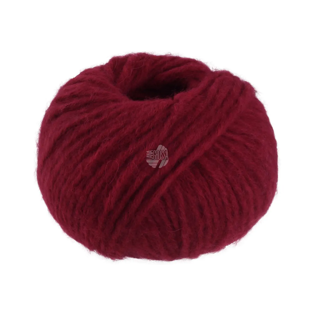Ecopuno Chunky 146 Weinrot von Lana Grossa. Superleichtes flauschiges Effektgarn mit Baby Alpaka