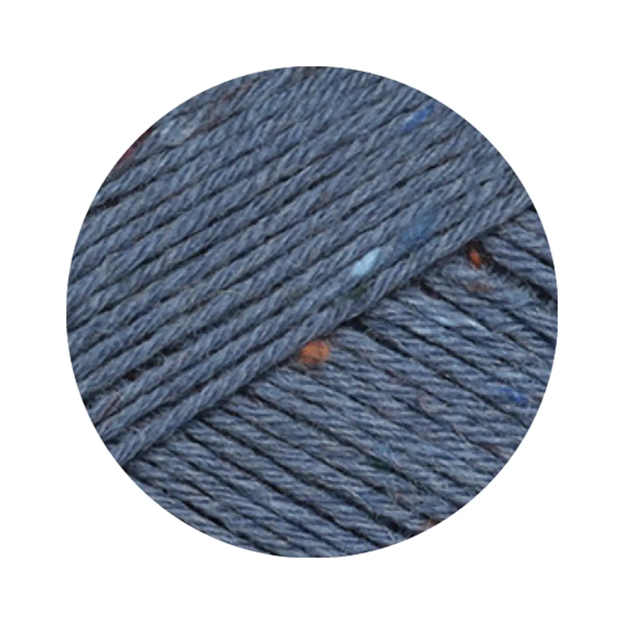 Meilenweit 6-Fach 150 Tweed 9677 Taubenblau von Lana Grossa. 6-fädiger Sockenklassiker waschmaschinenfest