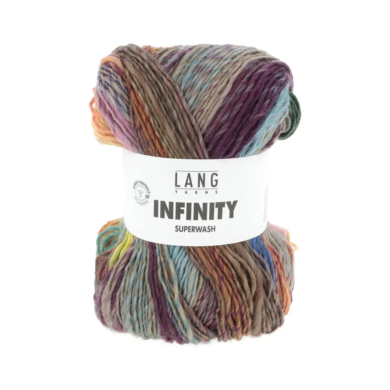 Infinity 3 Eternal Radiance von Lang Yarns. INFINITY ist ein Dochtgarn aus extrafeiner Merinowolle das durch seine einzigartige Farbgestaltung besticht. Jedes Knäuel wird so gefertigt dass kein sich wiederholendes Muster entsteht - zwar kommen immer wieder die gleichen Farben zum Einsatz jedoch in unregelmäßigen Abständen variierender Intensität und unterschiedlicher Reihenfolge.