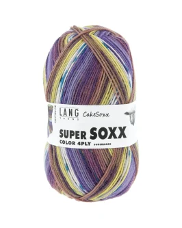 <span class="yarn-title">Super Soxx Color 4-Fach</span> <span class="yarn-color">543 Violett/<wbr>Gelb 1149 Birthday Cak</span>