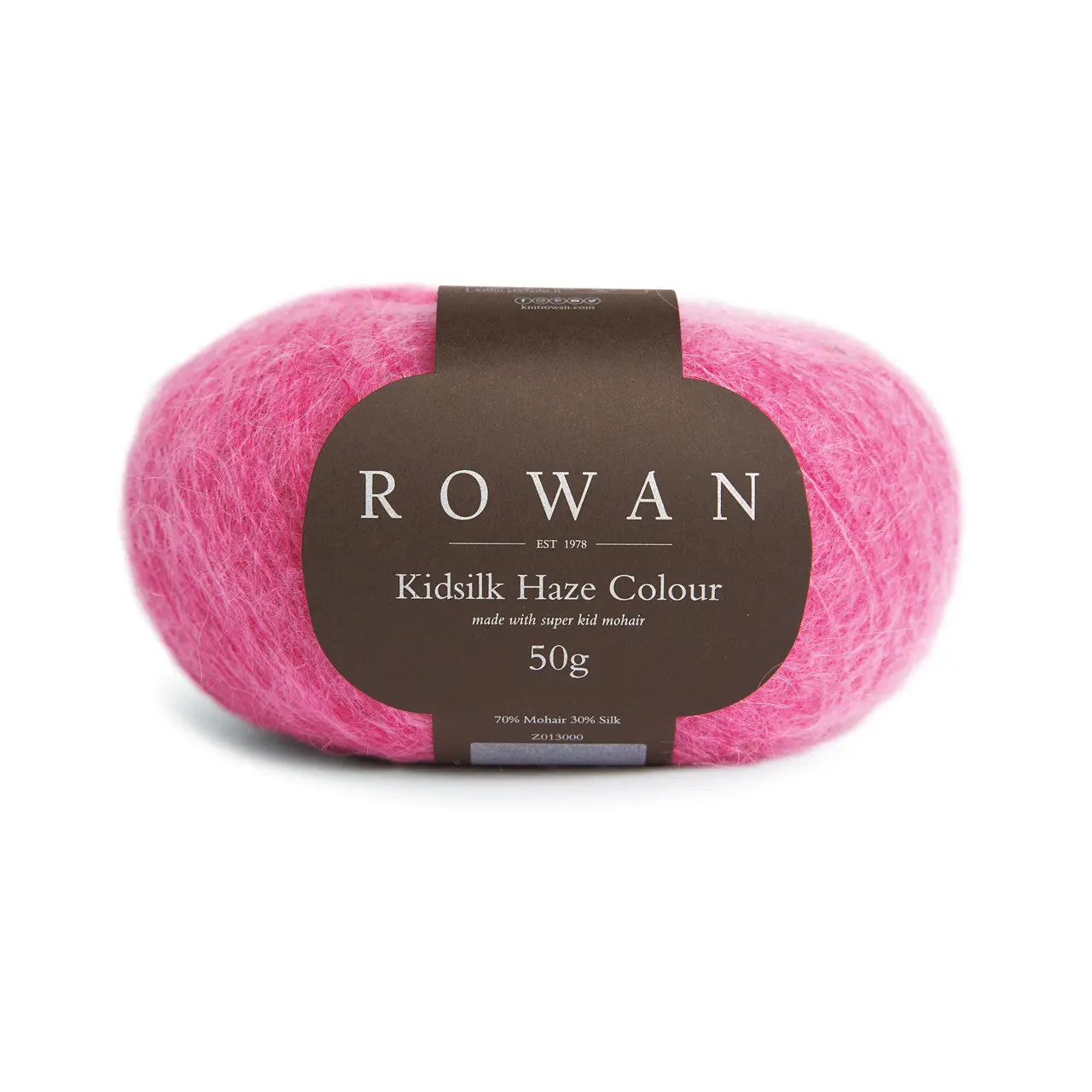 Kidsilk Haze Colour 7 Lily von Rowan. Eine traumhaft leichte Mischung aus feinstem Kid Mohair und zarter Seide die jedem Projekt einen hauchzarten Schimmer und ein luxuriöses Finish verleiht. Sehr gut auch für leichte Tücher elegante Schals oder luftige Accessoires geeignet.