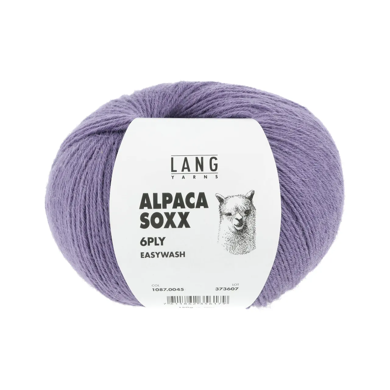 Alpaca Soxx 6-Fach 45 Lila Dunkel von Lang Yarns. Ein himmlisches Wollknäuel. Unser ALPACA SOXX 6-fach besteht aus 70% superfeinem Alpaka und 30% strapazierfähigem Nylon. Ausserdem ist der Produktionsprozess für dieses Garn sehr umweltfreundlich. Diese Qualität ist in der Waschmaschine im Wollwaschgang (Schonwaschgang)