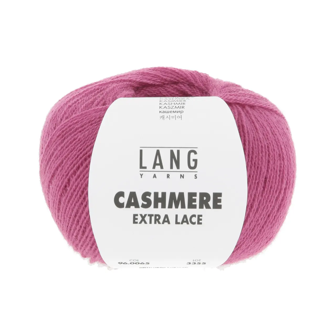 Cashmere Extra Lace 65 Pink von Lang Yarns. CASHMERE EXTRA LACE ist ein edles Beilaufgarn aus reinem Kaschmir das sich wunderbar weich und luxuriös anfühlt. Es eignet sich hervorragend zum Kombinieren mit anderen Garnen und ist eine hochwertige Alternative zu klassischen Mohair-Seide-Mischungen. Aber natürlich lässt es sich auch solo verstricken z. B. zu zarten Lace-Tüchern und filigranen Accessoires. Das Garn überzeugt durch seine Leichtigkeit und ist die perfekte Wahl für Strickprojekte