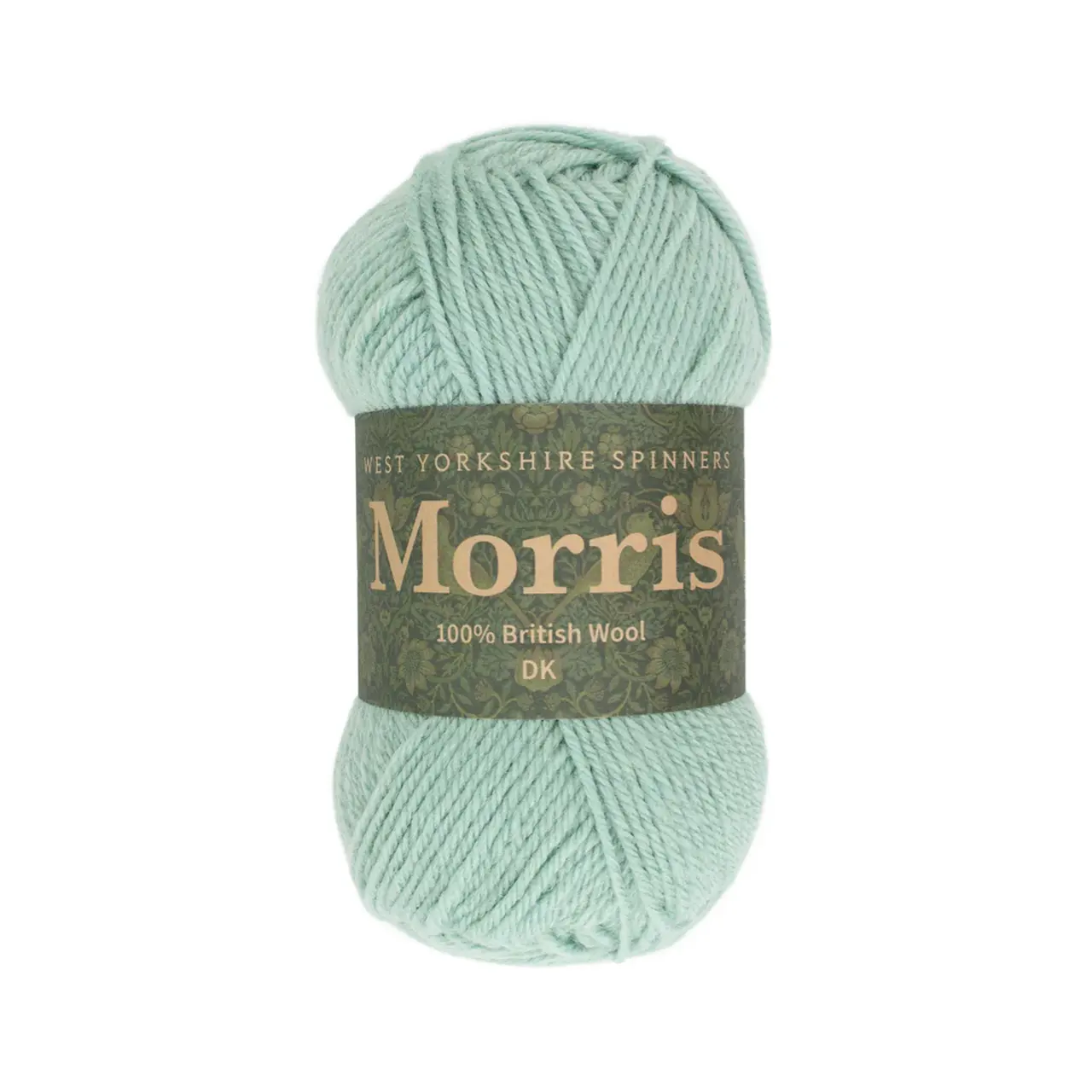 Morris DK 1280 Mint von West Yorkshire Spinners. Ein hochwertiges vielseitiges DK-Garn das britische Spinnkunst mit zeitloser Eleganz verbindet. Durch seine ausgewogene Struktur lässt sich Morris wunderbar gleichmäßig verstricken und eignet sich ideal für Pullover Cardigans Westen Accessoires oder leichte Winterprojekte. Das Garn hält warm bleibt formstabil und entwickelt mit der Zeit eine schöne natürliche Patina.
