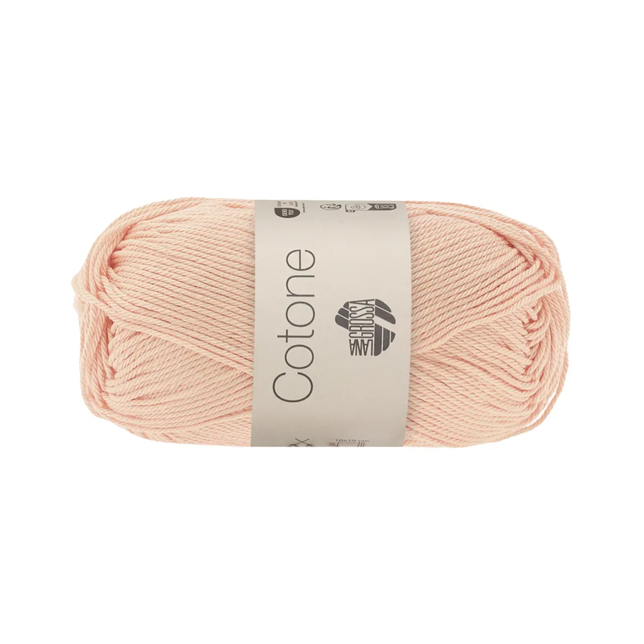 Cotone Uni 140 Lachsrosa von Lana Grossa. Baumwollbasicgarn
