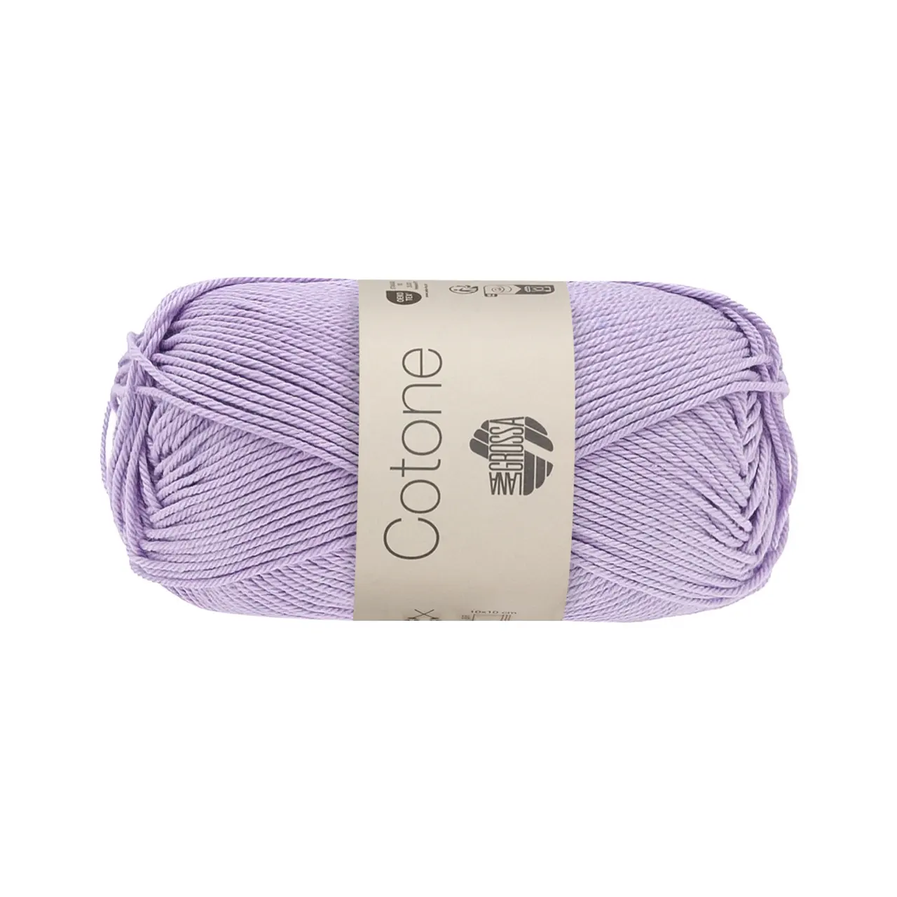Cotone Uni 143 Fliederlila von Lana Grossa. Baumwollbasicgarn