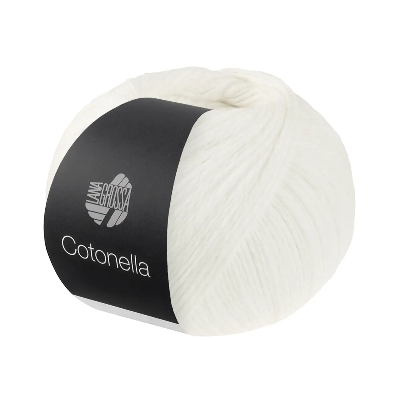 Cotonella Uni 201 Weiß von Lana Grossa. Weiches Kettengarn aus unmercerisierter Pima Baumwolle