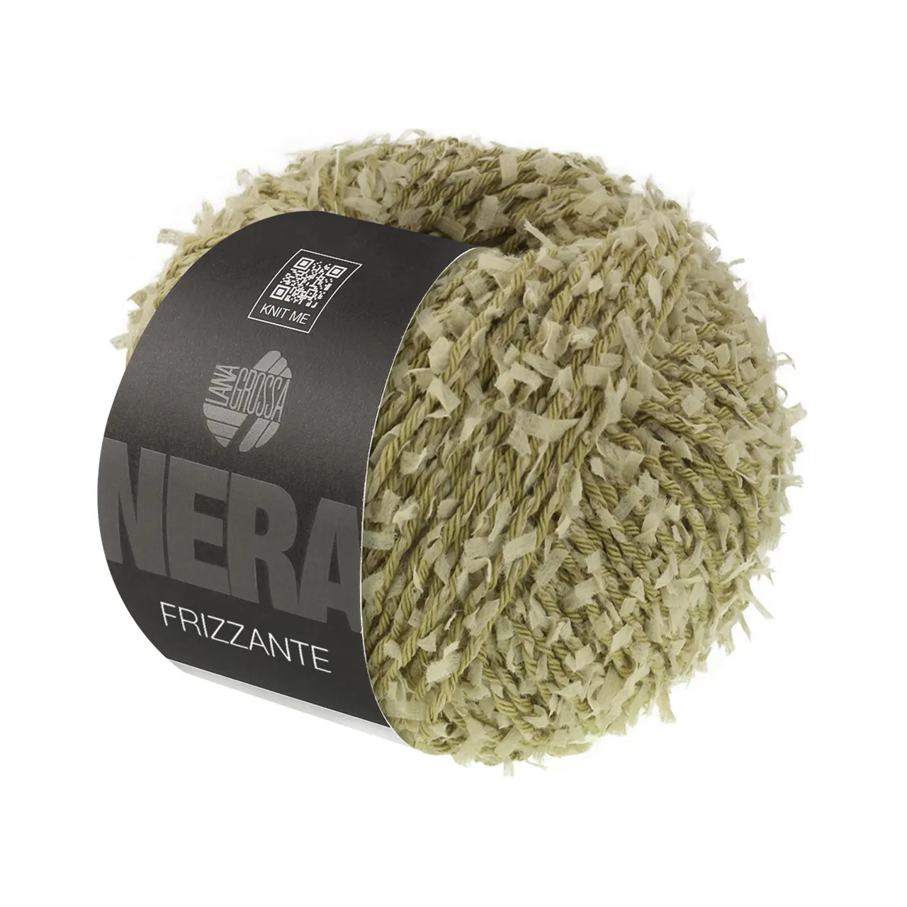 Frizzante 3 Khaki von Lana Grossa. Ein lebendiges Garn mit außergewöhnlicher Struktur das Strickprojekten Dynamik und Ausdruck verleiht.
