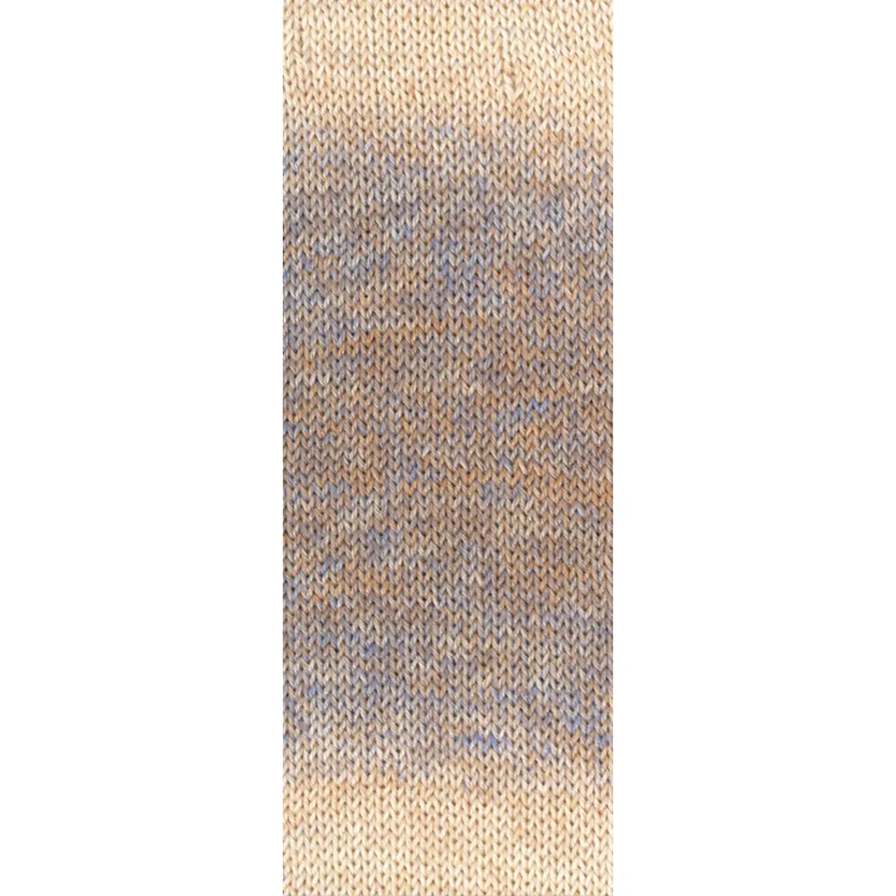 Meilenweit 100 Woolycell Duo 6009 Beige/Sandbeige/Grau von Lana Grossa. Hochwertiges Sockengarn ohne Polyamidanteil aus Merinowolle & Lyocell im Farbverlauf bedruckt wasc