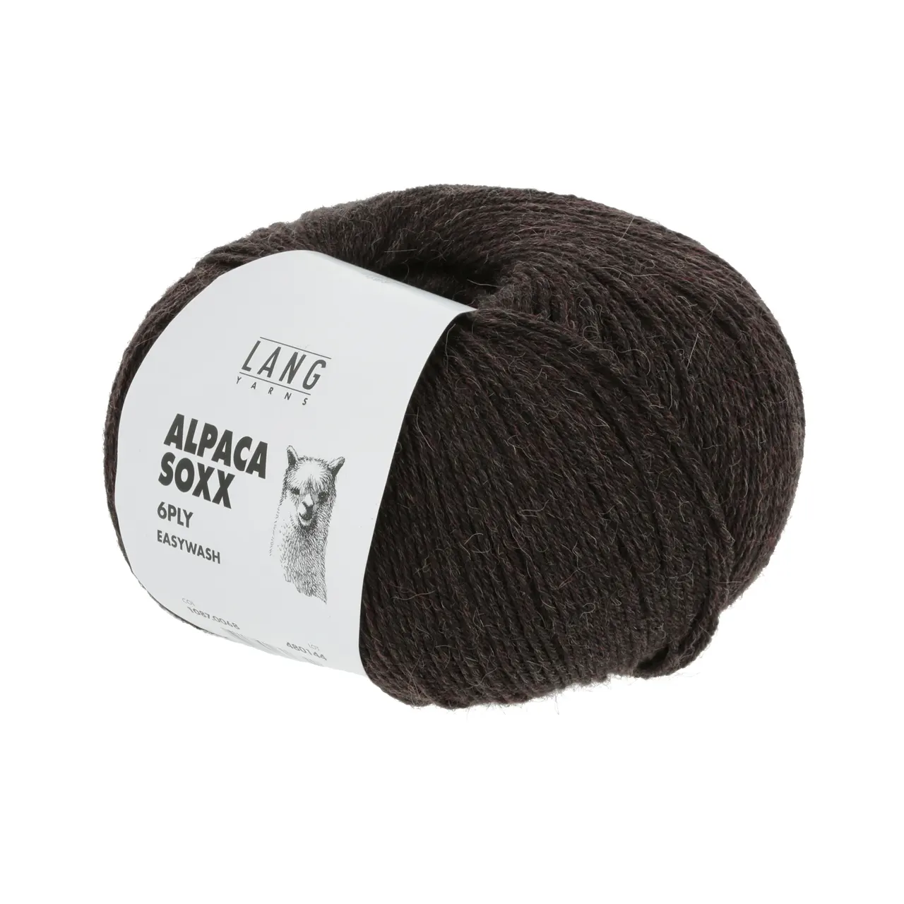Alpaca Soxx 6-Fach 68 Dunkelbraun Mélange von Lang Yarns. Ein himmlisches Wollknäuel. Unser ALPACA SOXX 6-fach besteht aus 70% superfeinem Alpaka und 30% strapazierfähigem Nylon. Ausserdem ist der Produktionsprozess für dieses Garn sehr umweltfreundlich. Diese Qualität ist in der Waschmaschine im Wollwaschgang (Schonwaschgang)