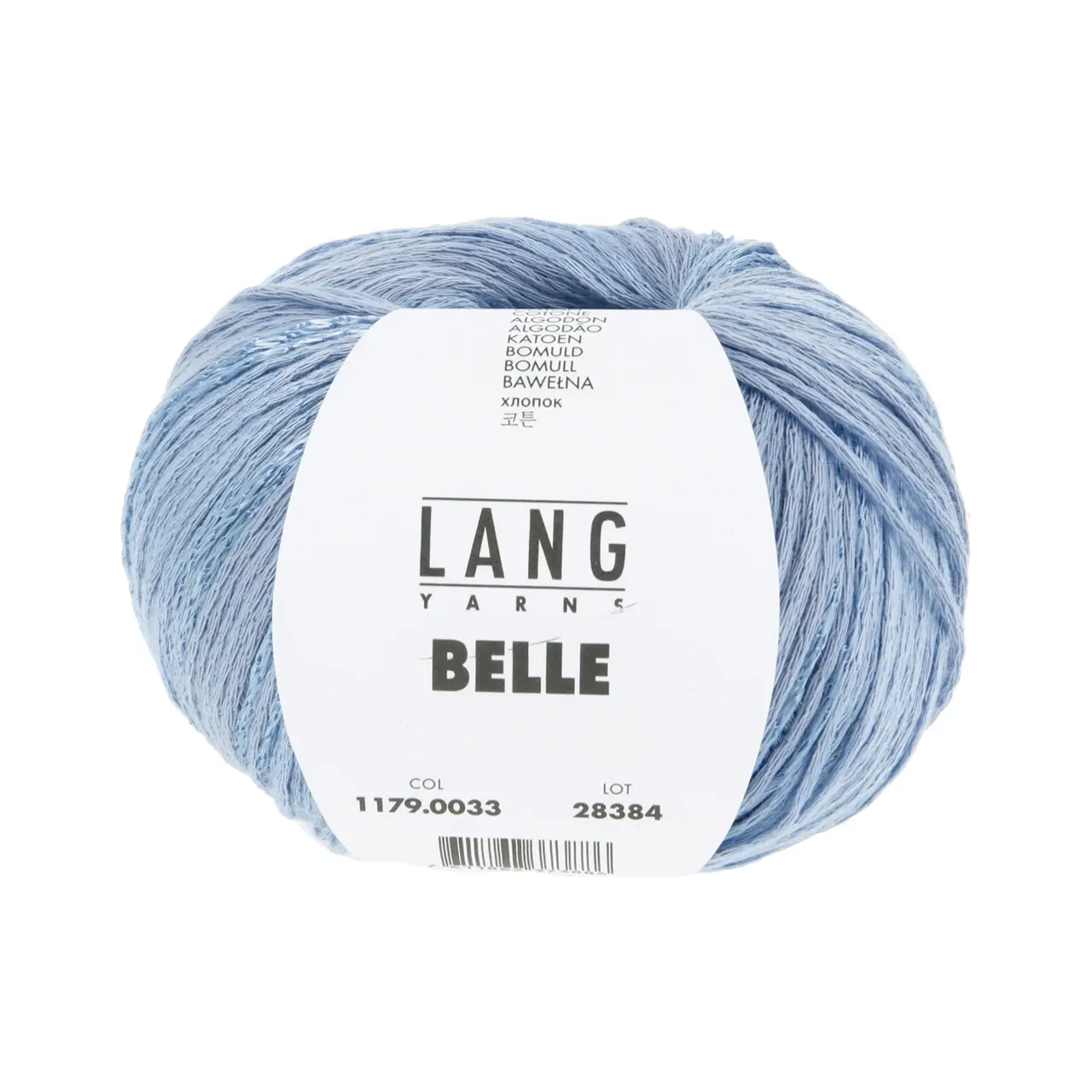 Belle 33 Jeans Hell von Lang Yarns. BELLE begeistert mit einem edlen Spiel aus Glanz und Matt. Die glänzende Viskose trifft auf matte Baumwolle und erzeugt so eine spannende Ton-in-Ton Optik mit subtilen Schimmerstreifen. Das Strickbild wirkt lebendig und elegant zugleich ohne aufdringlich zu sein. Dieses Maschengarn ist ideal für leichte Designs mit dem gewissen Etwas. Ob schlichte Tops luftige Pullover oder elegante Accessoires - BELLE verleiht jedem Stück einen Hauch von Luxus.