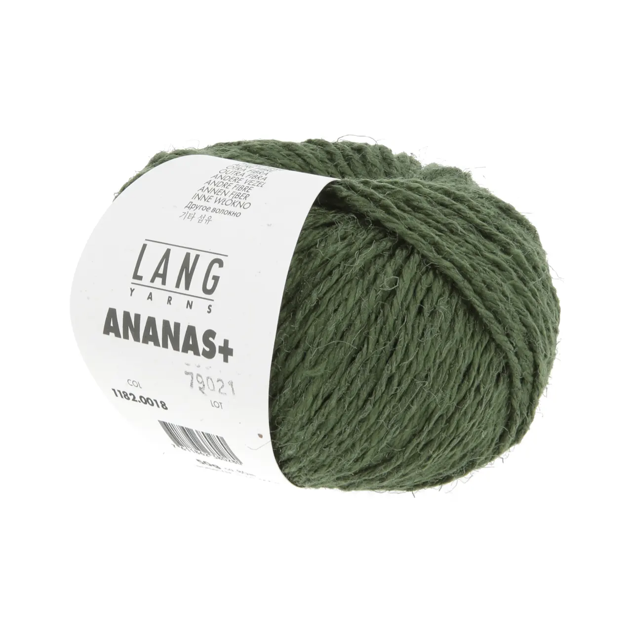 Ananas+ 18 Dunkelgrün von Lang Yarns. ANANAS+ ist die dickere Variante unseres Garns aus Ananasfasern. Es eignet sich perfekt für Wohnaccessoires und dekorative Projekte die eine gute Formstabilität erfordern.