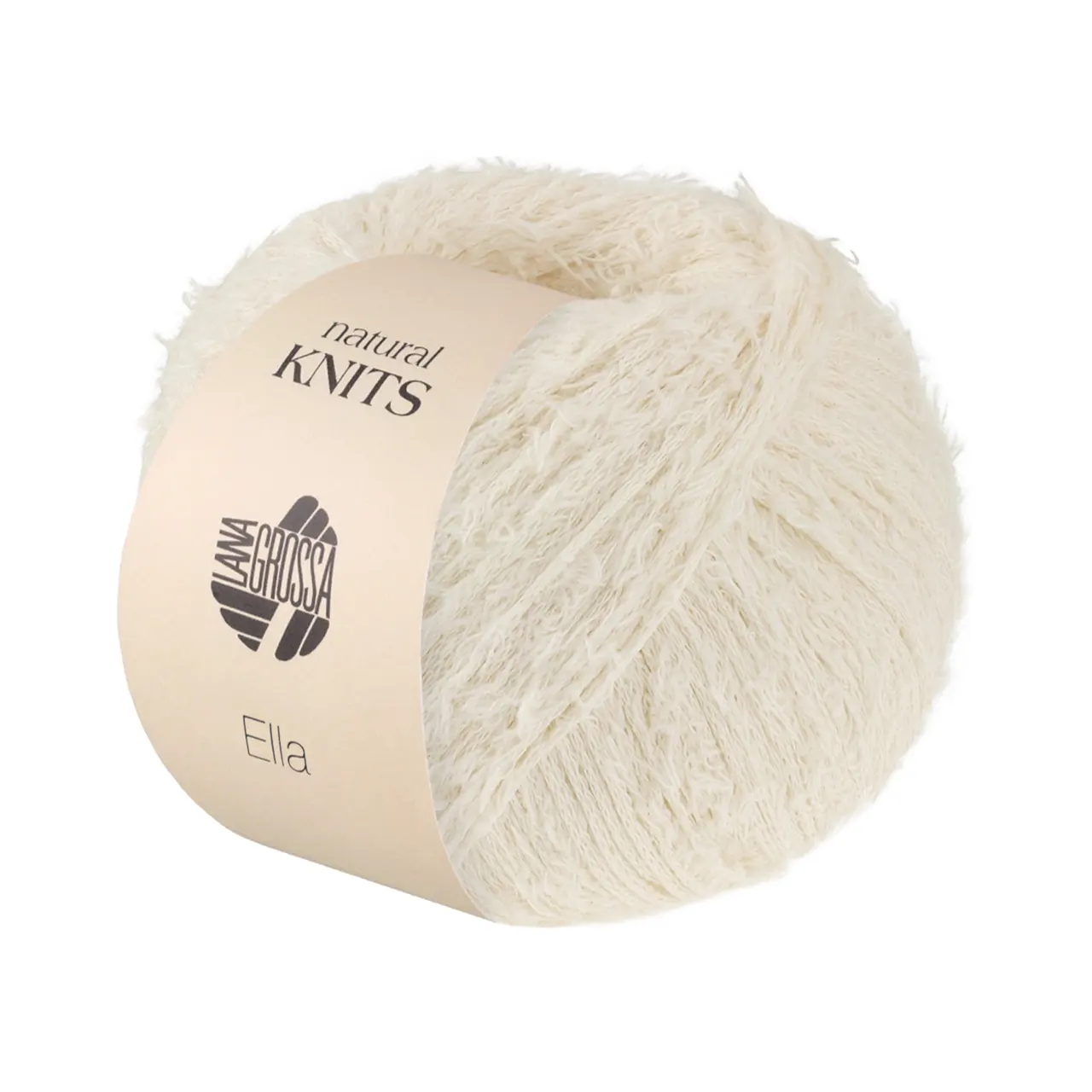 Ella 1 Creme von Lana Grossa. Flauscheffektgarn aus 100% Baumwolle