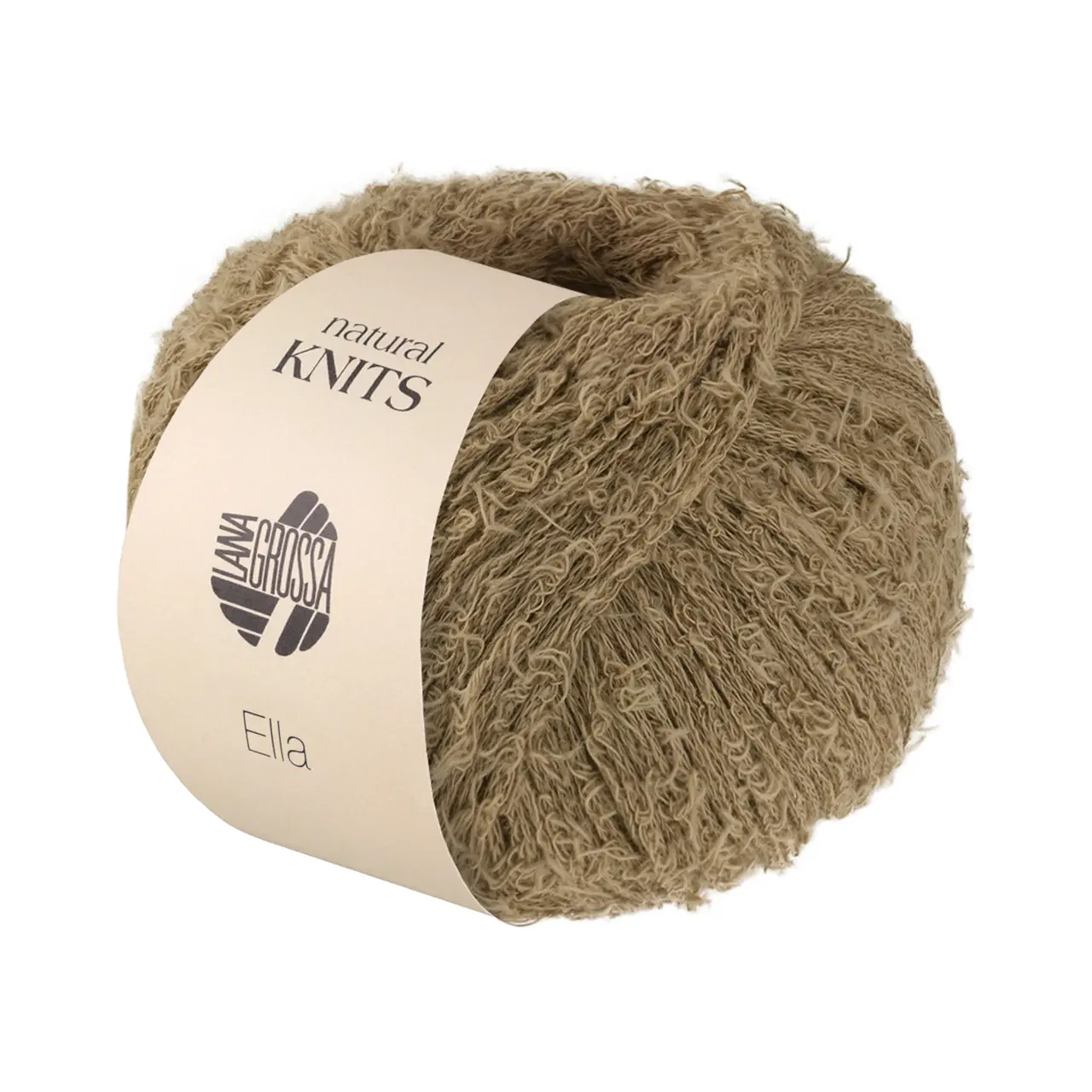 Ella 2 Camel von Lana Grossa. Flauscheffektgarn aus 100% Baumwolle