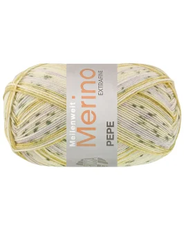 <span class="yarn-title">Meilenweit 100 Merino Extrafine Pepe</span> <span class="yarn-color">4141 Senf/<wbr>Vanille/<wbr>Weißgrün/<wbr>Graugrün/<wbr>Lila</span>