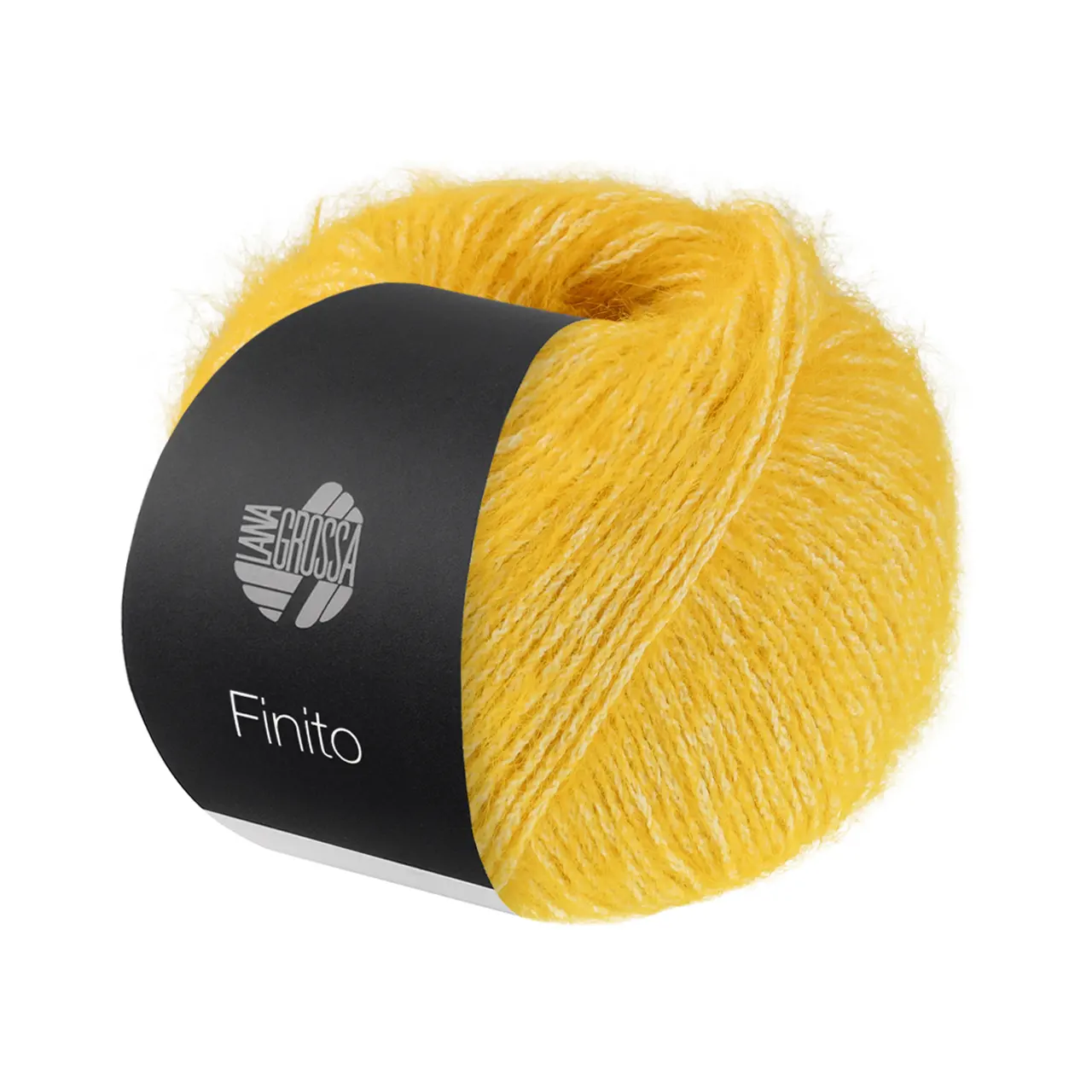 Finito 23 Sonnengelb/Creme von Lana Grossa. Sommerliches Flauschgarn mit Baumwolle