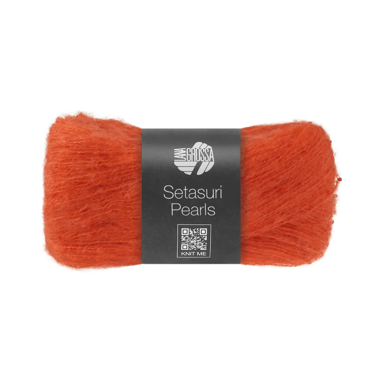 Setasuri Pearls 204 Rot von Lana Grossa. Feines Lace-Garn aus Suri-Alpakafasern mit Seide und Glasperlen