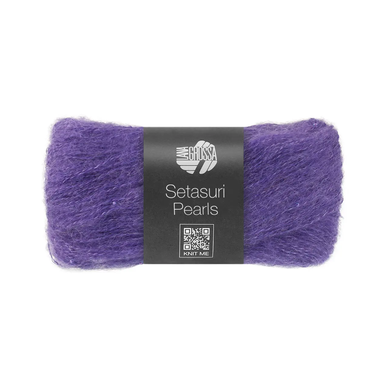 Setasuri Pearls 207 Violett von Lana Grossa. Feines Lace-Garn aus Suri-Alpakafasern mit Seide und Glasperlen
