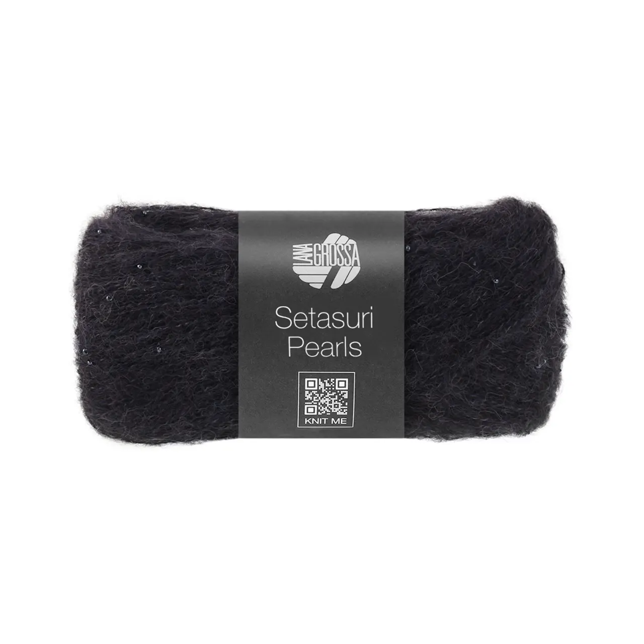 Setasuri Pearls 211 Nachtblau von Lana Grossa. Feines Lace-Garn aus Suri-Alpakafasern mit Seide und Glasperlen