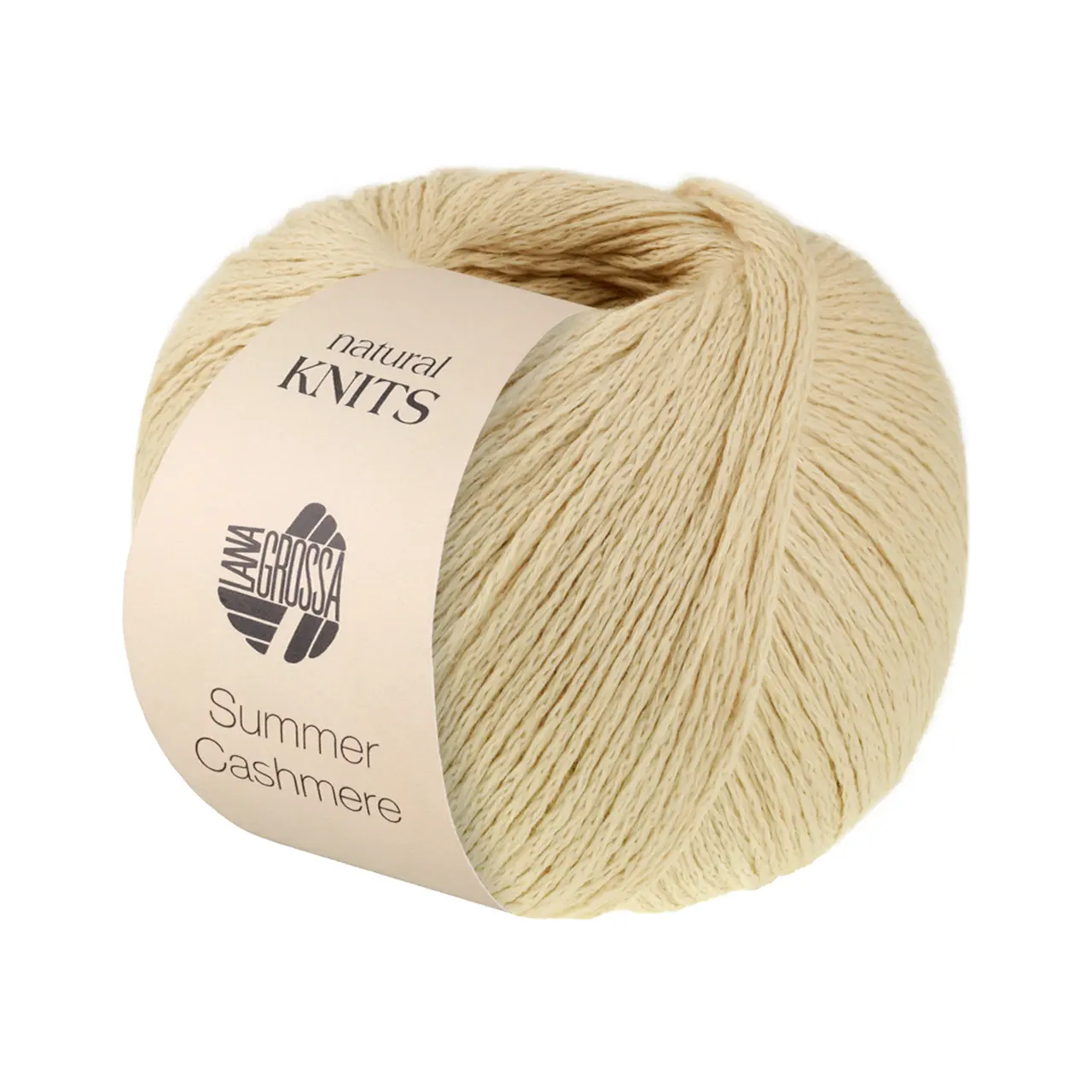 Summer Cashmere 26 Hellbeige von Lana Grossa. Feines Kettengarn aus Baumwolle und Kaschmir