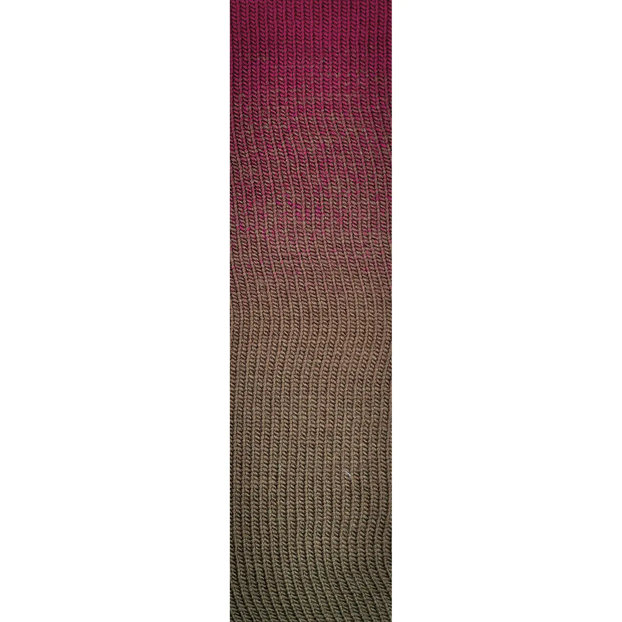 Poema 809 Magenta/Mauve/Taupebraun von Laines Du Nord. 100% mulesing-freie Wolle für ein Garn dessen Farben sich in einer perfekten Sequenz zu einem Dégradé-Effekt verbinden.
