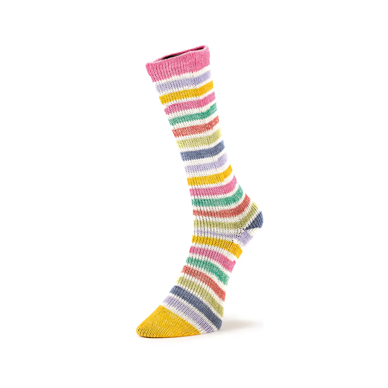 Summer Socks Infinity 100 Gelb/Flieder/Marine/Oliv/Rosa/Rost von Laines Du Nord. Witzig und originell