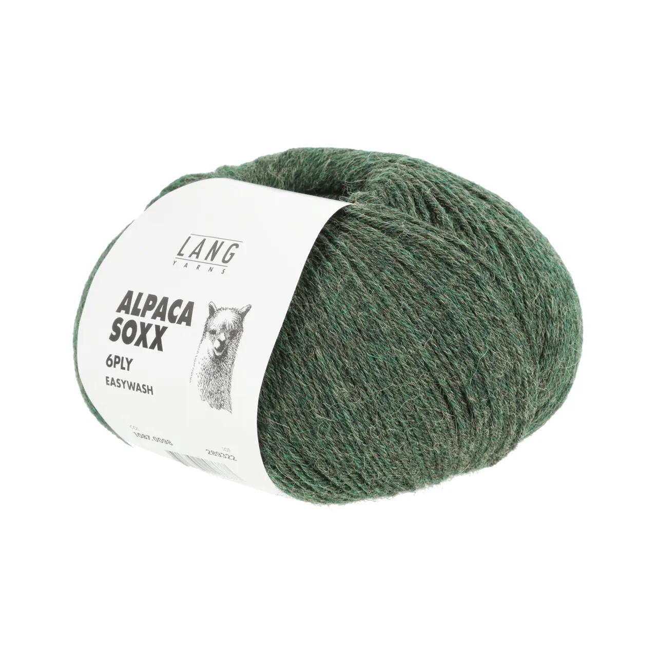 Alpaca Soxx 6-Fach 98 Olive Mélange von Lang Yarns. Ein himmlisches Wollknäuel. Unser ALPACA SOXX 6-fach besteht aus 70% superfeinem Alpaka und 30% strapazierfähigem Nylon. Ausserdem ist der Produktionsprozess für dieses Garn sehr umweltfreundlich. Diese Qualität ist in der Waschmaschine im Wollwaschgang (Schonwaschgang)