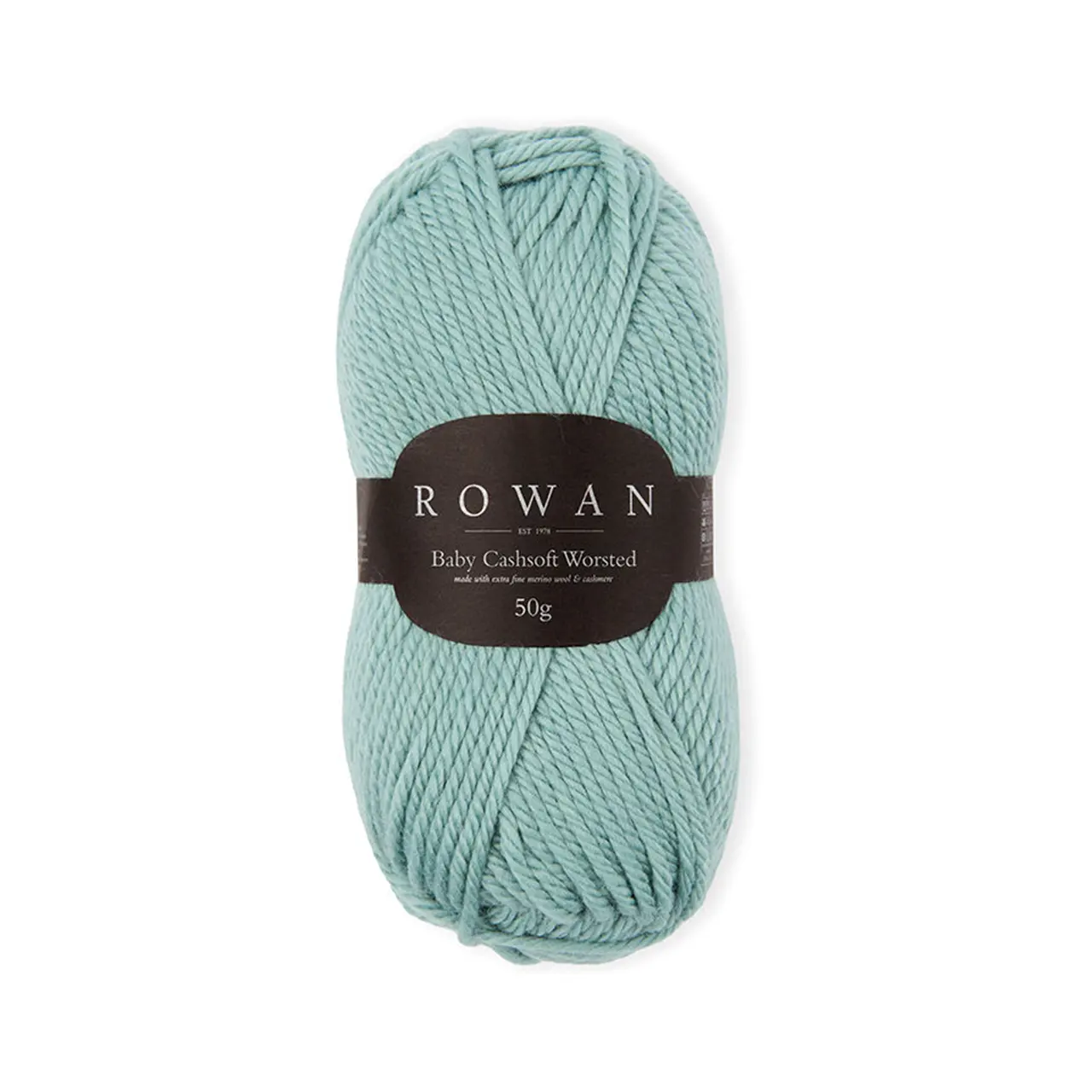 Baby Cashsoft Worsted 10015 Sea Green von Rowan. Die perfekte Harmonie aus Luxus und Funktionalität. Diese sorgfältig ausgewogene Mischung aus Merinowolle Kaschmir und Acryl fühlt sich unwiderstehlich weich auf der Haut an.Baby Cashsoft Worsted eignet sich ideal für kuschelige Decken Babykleidung und alle Projekte bei denen Weichheit und Funktionalität Hand in Hand gehen.