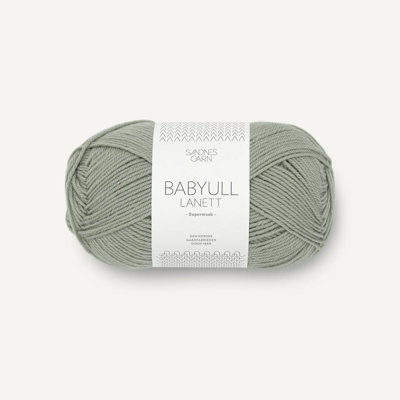 Babyull Lanett 8521 Støvet Lys Grønn von Sandnes Garn. Herrlich weiches Babygarn