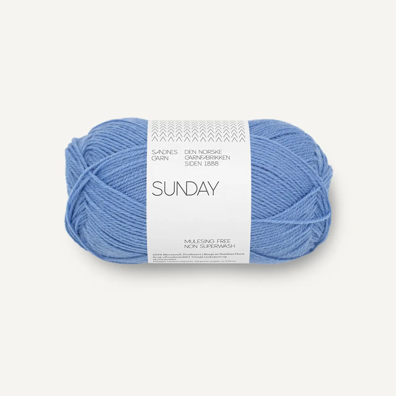 Sunday 5824 Provance Blue von Sandnes Garn. Ein zauberhaft leichtes Merinogarn nicht Superwash behandelt