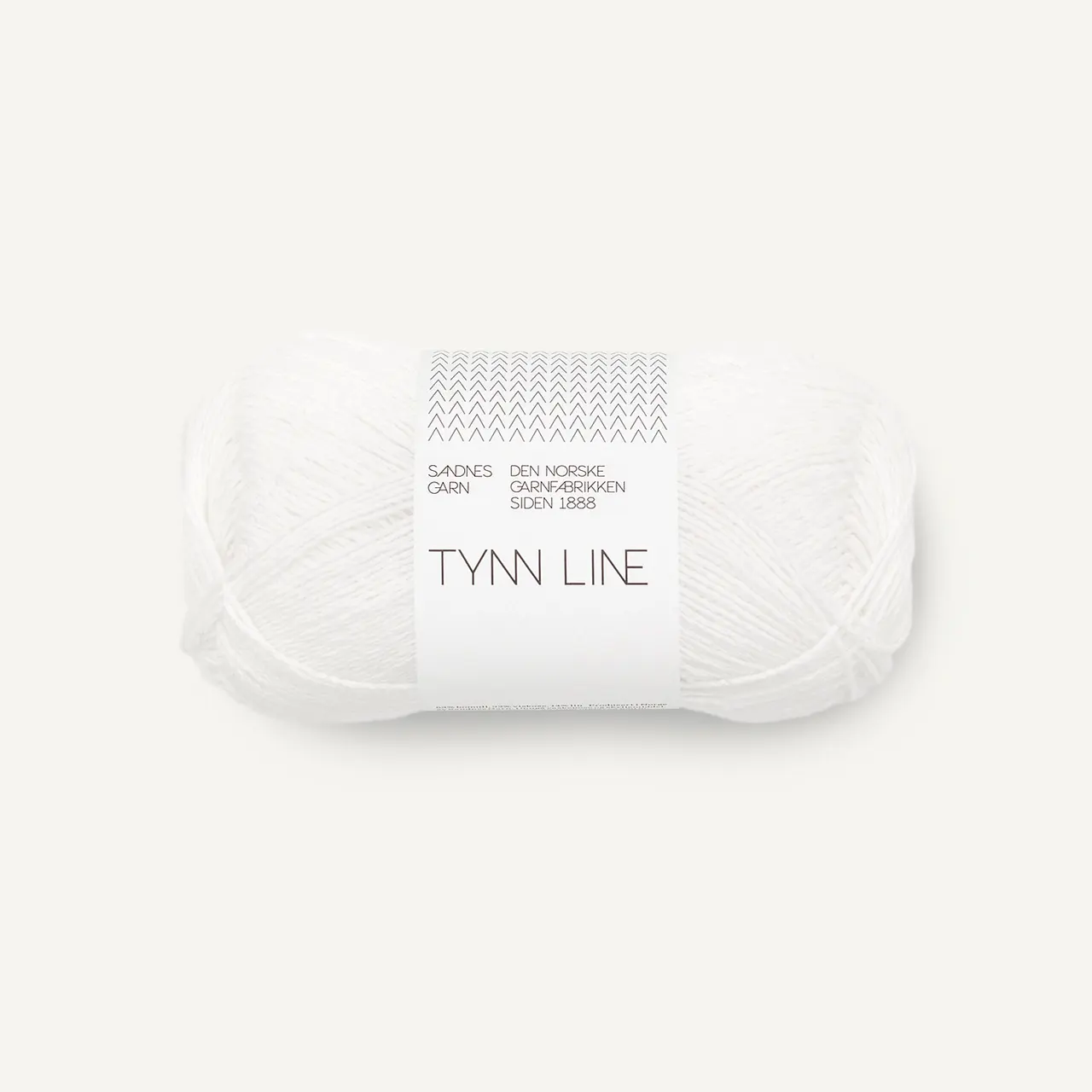 Tynn Line 1001 True White von Sandnes Garn. Eine weiche und strapazierfähige Qualität in Leinenoptik