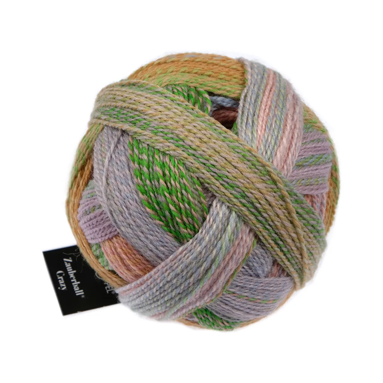 Zauberball® Crazy 2730 Nautilus von Schoppel. Die Kombination aus weicher Merinowolle und strapazierfähigem Polyamid ergibt ein langlebiges Garn das sich angenehm auf der Haut anfühlt und ideal für verschiedene Projekte ist.