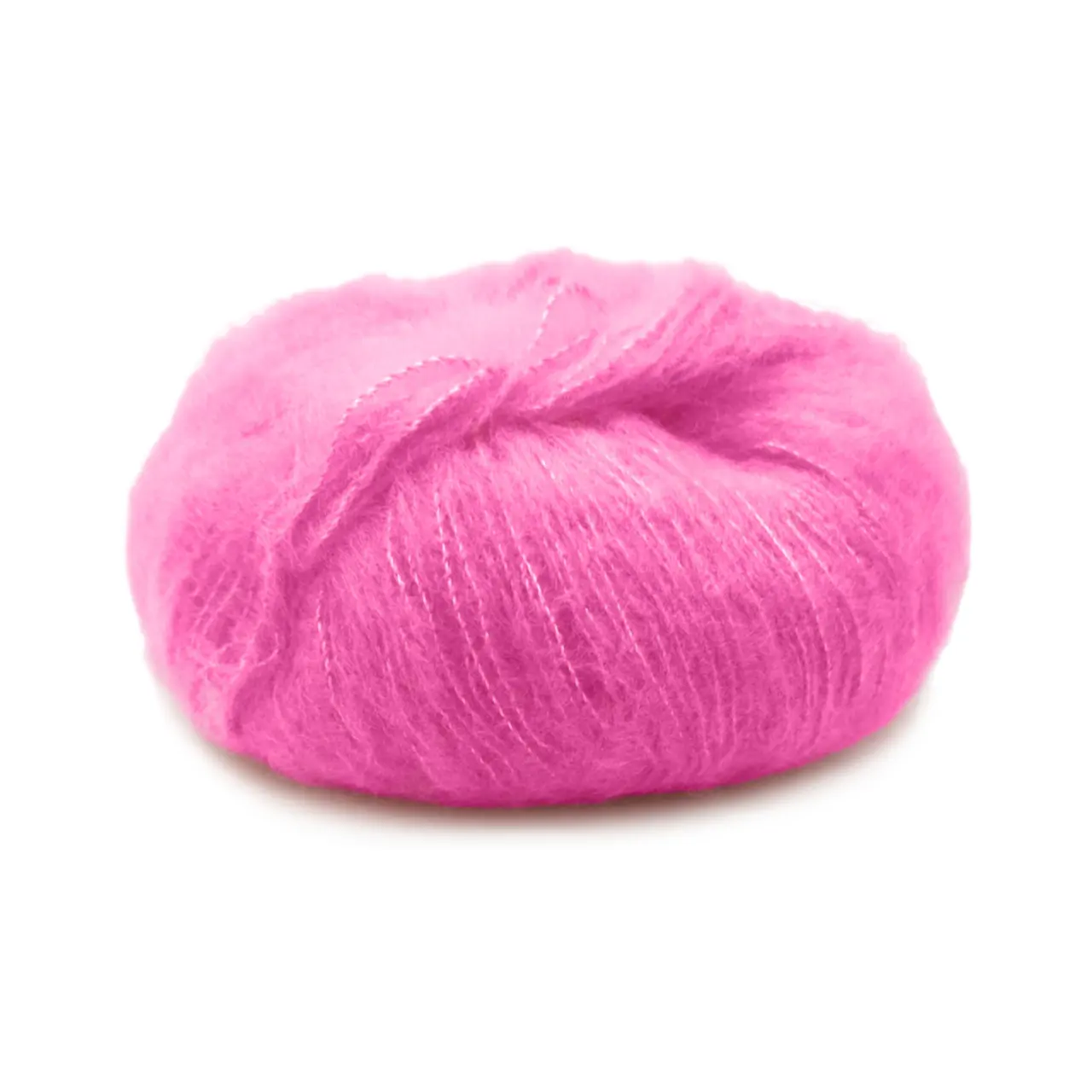 Cashmere Deluxe 3204 Pink von Ferner Wolle. Ein flauschig weiches Garn mit dem sich leichte Westen und Pullover fast wie von selbst stricken.