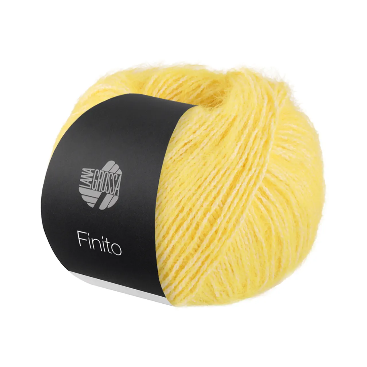 Finito 7 Gelb/Creme von Lana Grossa. Sommerliches Flauschgarn mit Baumwolle