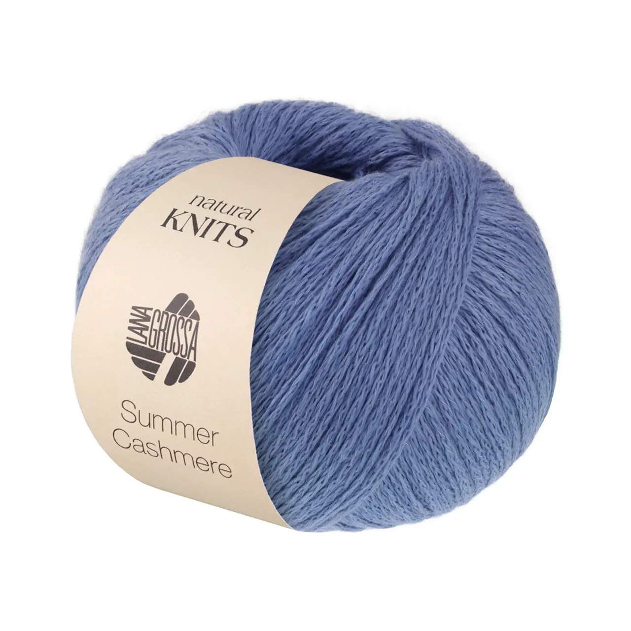 Summer Cashmere 21 Bergblau von Lana Grossa. Feines Kettengarn aus Baumwolle und Kaschmir