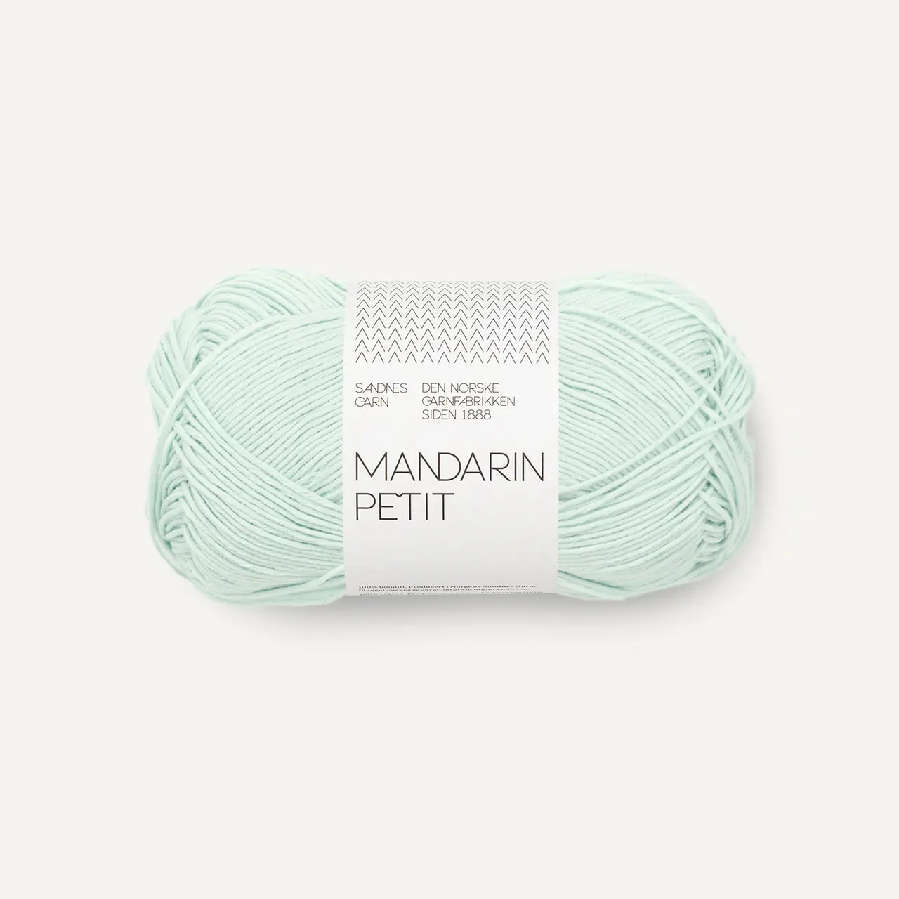 Mandarin petit 7911 Mint Green von Sandnes Garn. Herrlich weiches Baumwollgarn das sich für Babys Kinder und Erwachsene eignet.