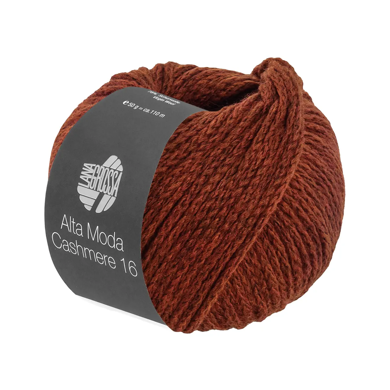 Alta Moda Cashmere 16 87 Zimtbraun von Lana Grossa. Feinste 16 Mikron Merinowolle mit Kaschmiranteil