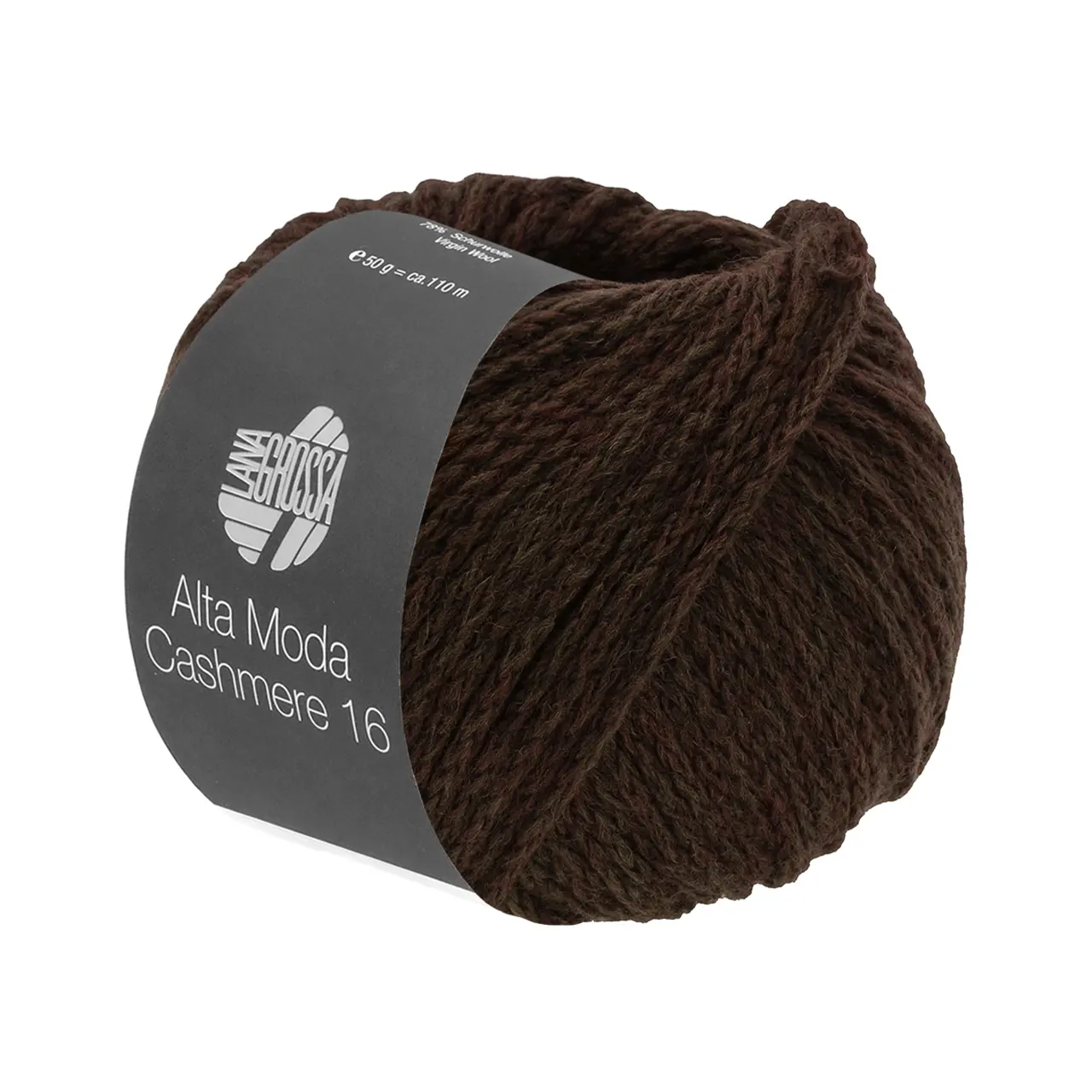 Alta Moda Cashmere 16 89 Schwarzbraun von Lana Grossa. Feinste 16 Mikron Merinowolle mit Kaschmiranteil