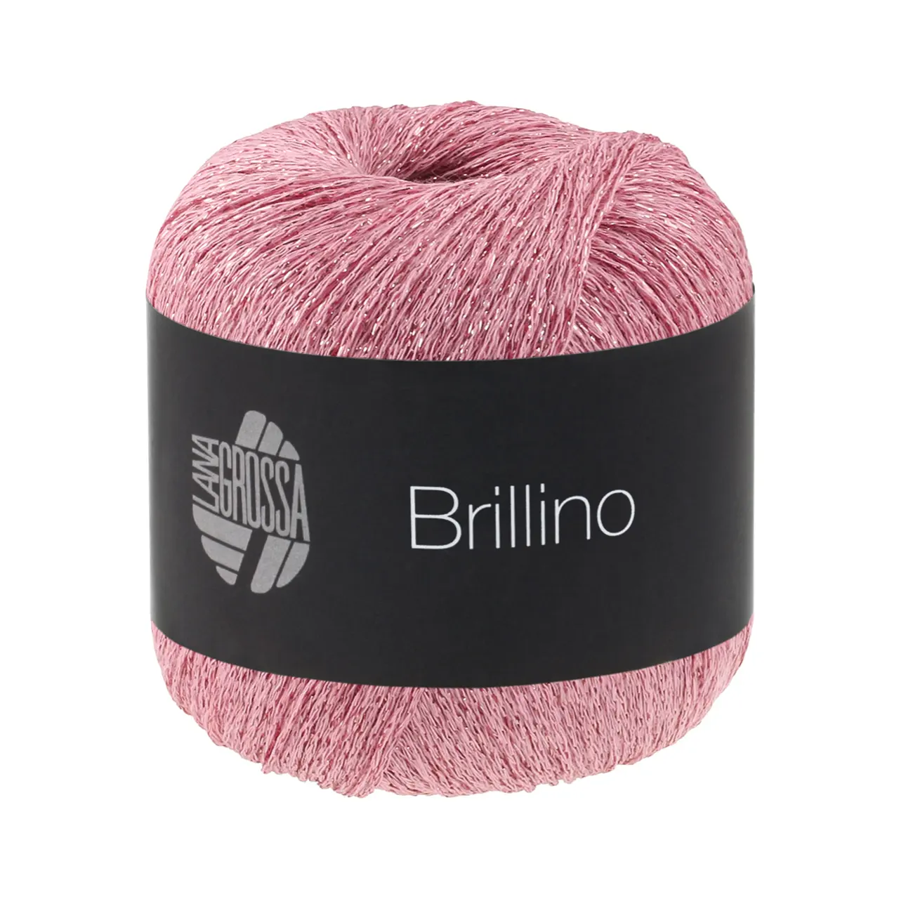 Brillino 50 Rosa von Lana Grossa. Beilaufgarn mit farbigem Lurexfaden ACHTUNG