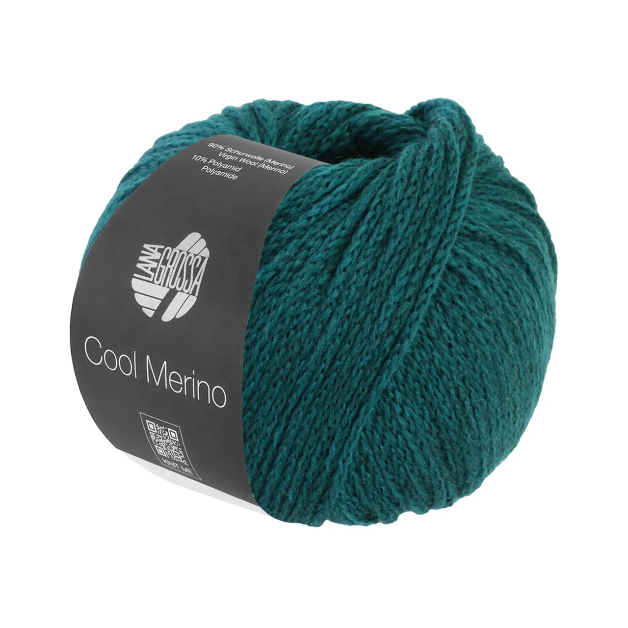 Cool Merino 45 Petrol von Lana Grossa. Leichtes Kettengarn aus klassischer Merinowolle