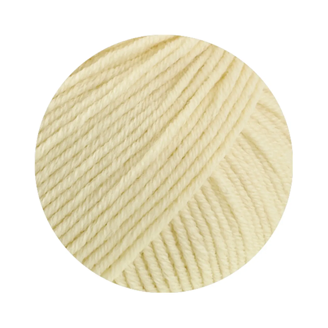 Cool Wool Big Uni 1038 Blassgelb von Lana Grossa. Extrafeine Merinowolle waschmaschinenfest und filzfrei