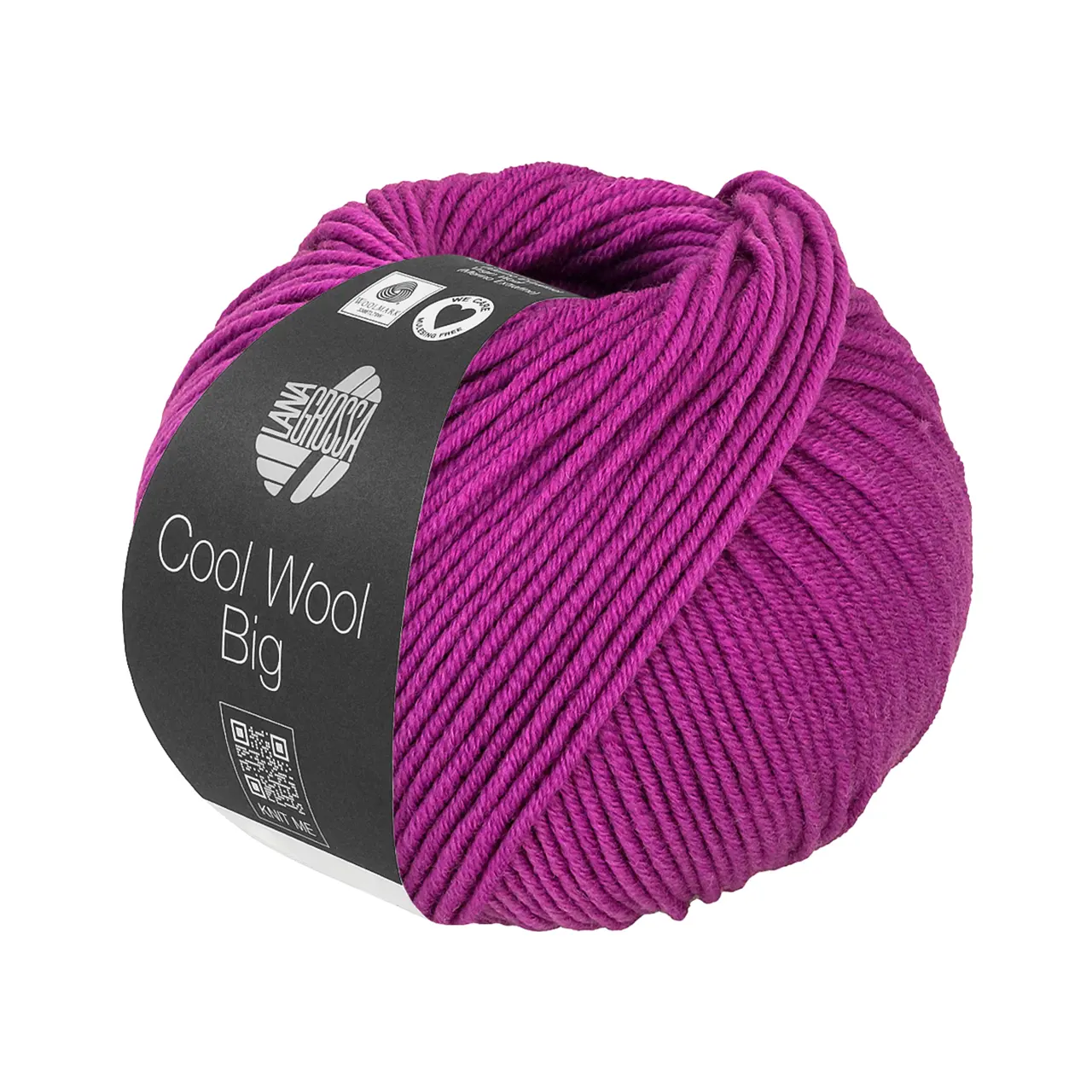 Cool Wool Big Uni 1045 Orchidee von Lana Grossa. Extrafeine Merinowolle waschmaschinenfest und filzfrei